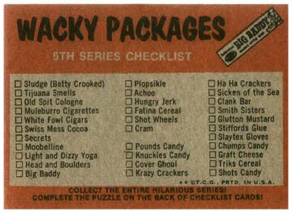 wacky-packages lost wackies nastee crush)