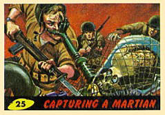 Mars Attacks bubble gum card.