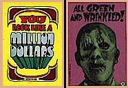 Monster greetings trading cards.