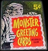 Monster greeting cards pack.